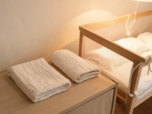 Newborn swaddle setup
